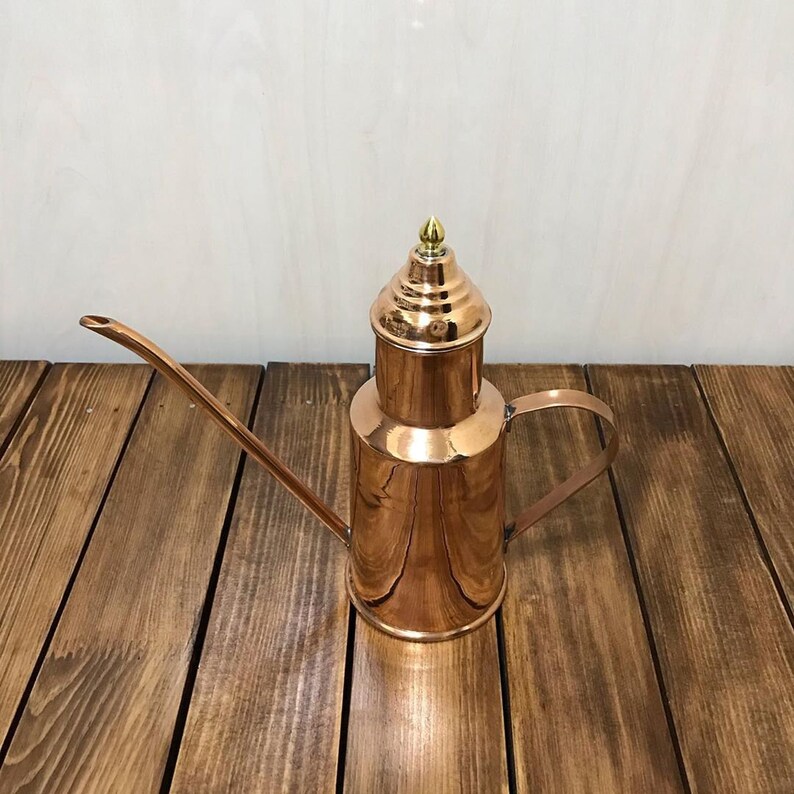 Handmade Copper Oil Cruetjugpitcher Pot Copper Oil Bottle Etsy