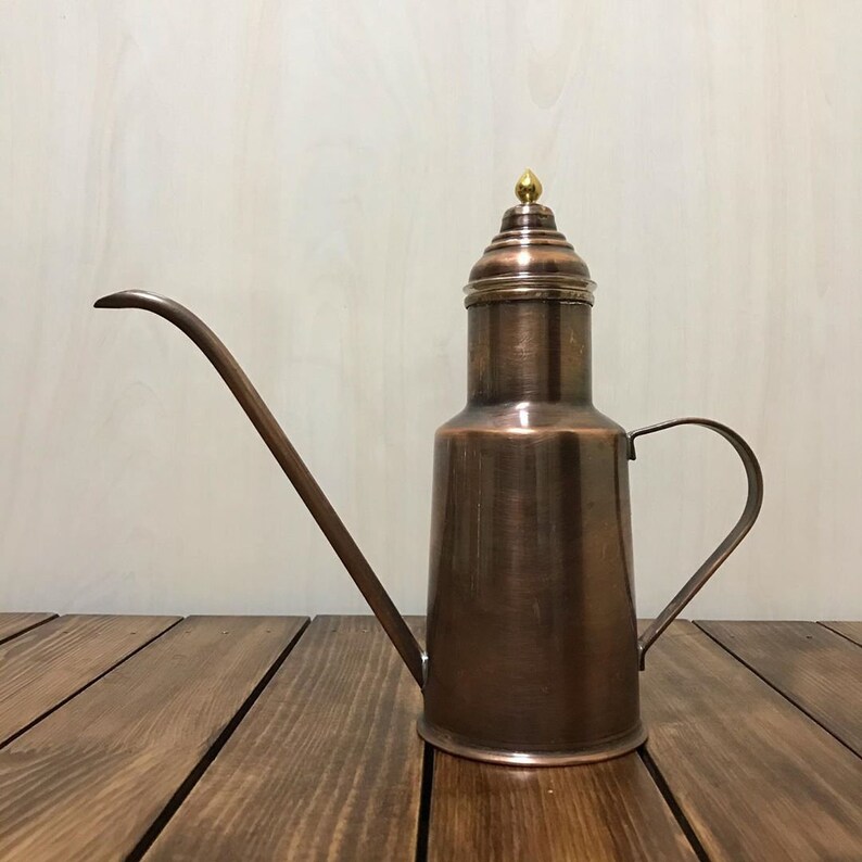 Handmade Copper Oil Cruetjugpitcher Pot Copper Oil Bottle Etsy