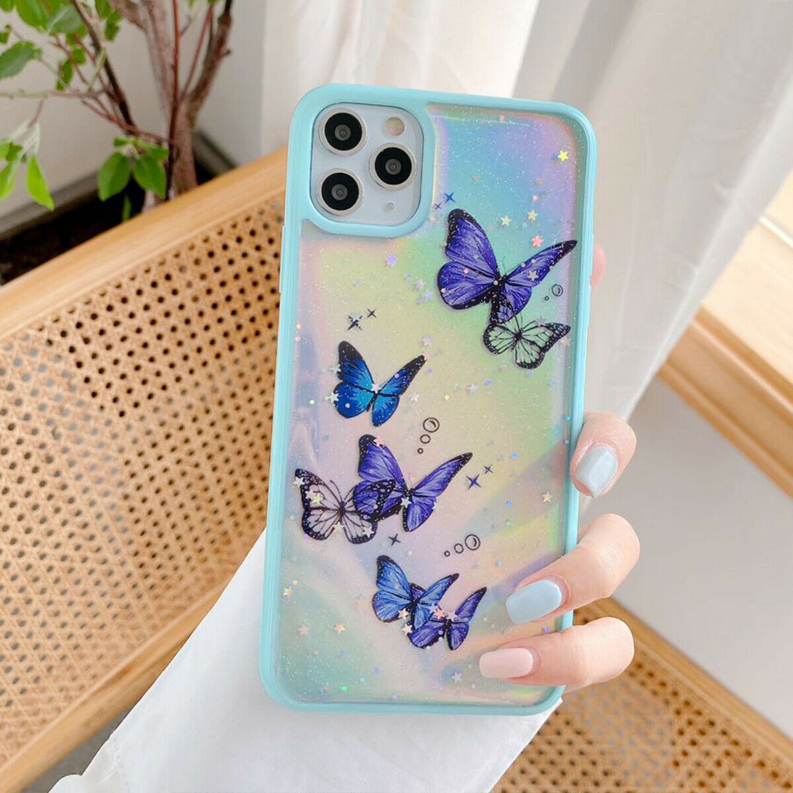 Girl Butterfly Sparkle Case Cover pour iPhone 12 Pro Max mini Etsy