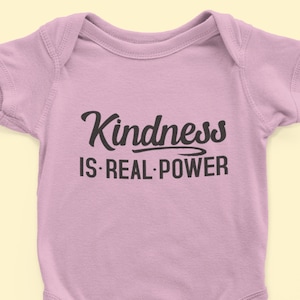 Feminist Shirt Feminism T Shirt Baby Girl Power Tee Kids Shower Birthday Gift Toddler Infant Bodysuit -  Kindness is Real Power Quote
