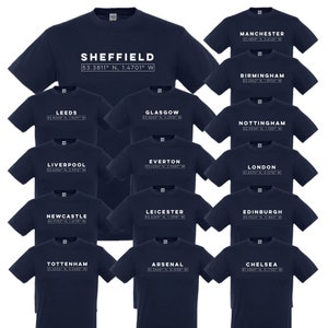 T Shirt Coordinates Etsy UK