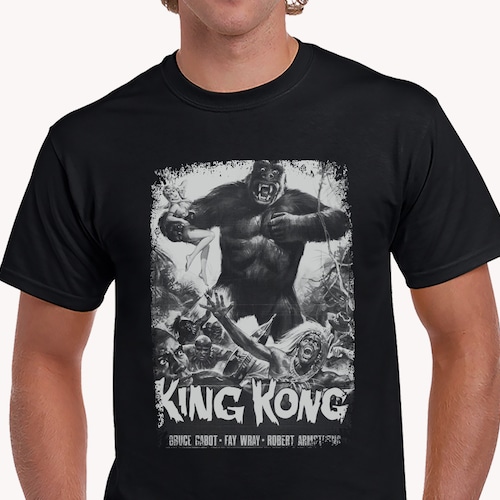 T-shirt Vintage King Kong 1933 - Affiche De Film Originale, Unisexe - Neuf Avec étiquettes