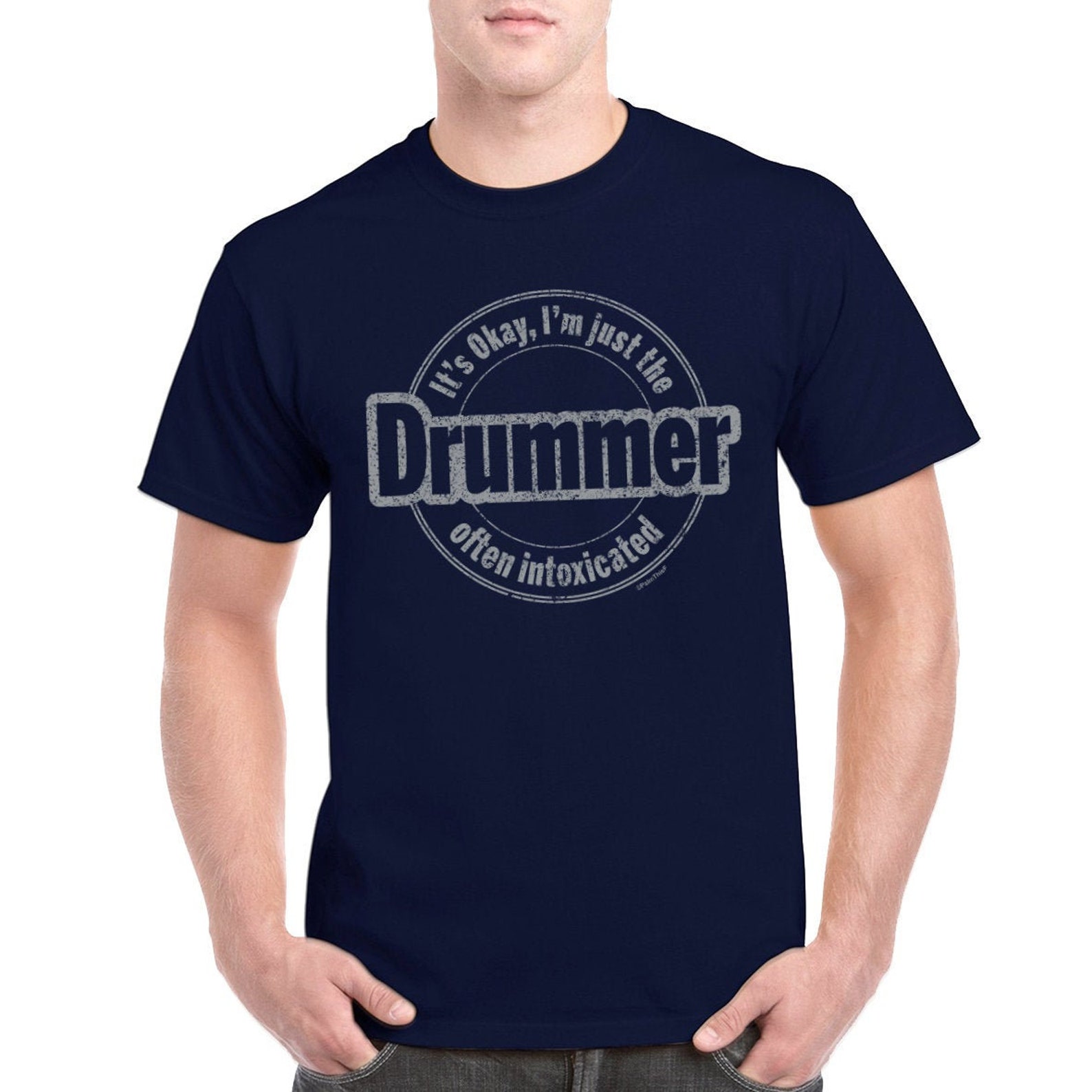 It's Okay I'm Just the Drummer Tshirt Often Etsy