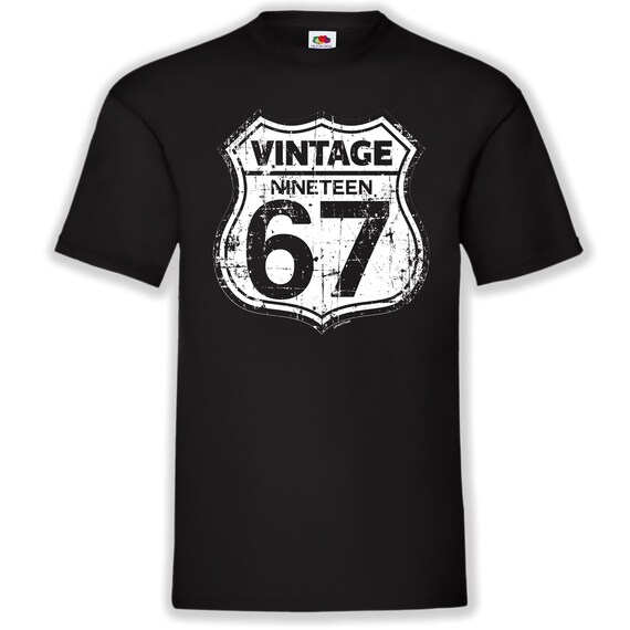 Vintage 1967 Hand Printed Birthday T-shirt Gift Size S-3XL - Etsy UK