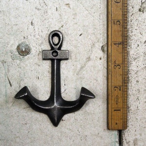 Antique Cast Iron Anchor Hat and Coat Hook - 110mm