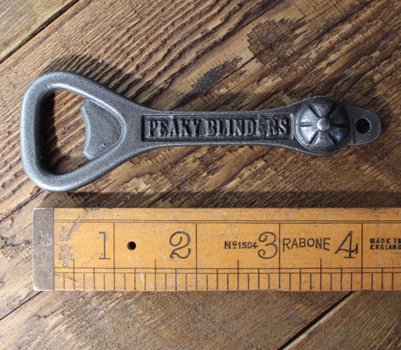 Cast Iron Bottle Opener//Heavy//Vintage//Antiqued//Bar Blade//Drinks// PEAKY BLINDERS