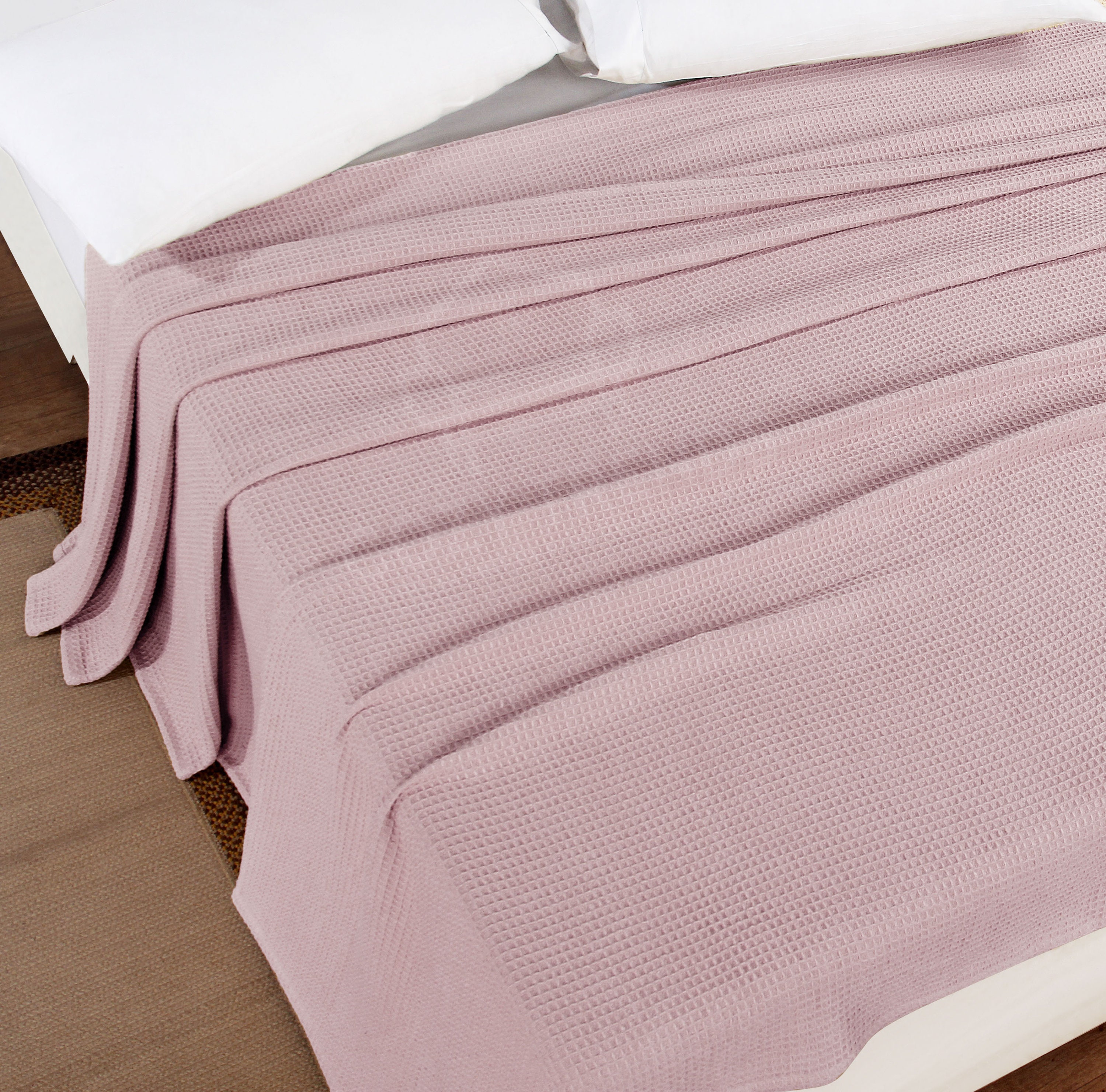 Cotton Bed Waffle Thermal Blanket Soft Hand Woven Cozy Warm Etsy