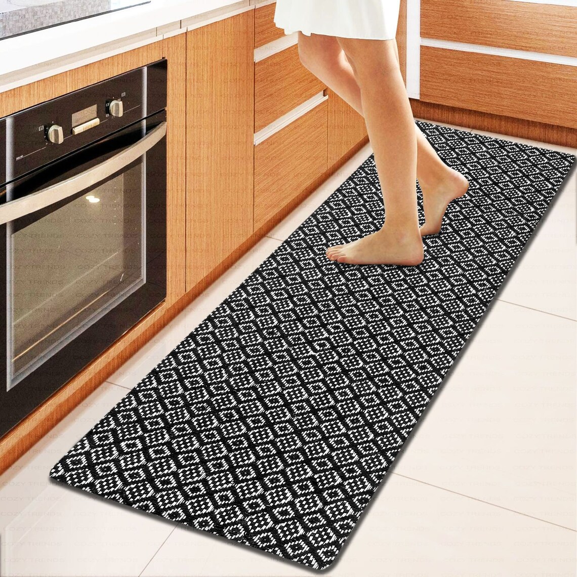 AntiFatigue Kitchen/Bathroom/Bed side Mat Hand Woven Runner Etsy