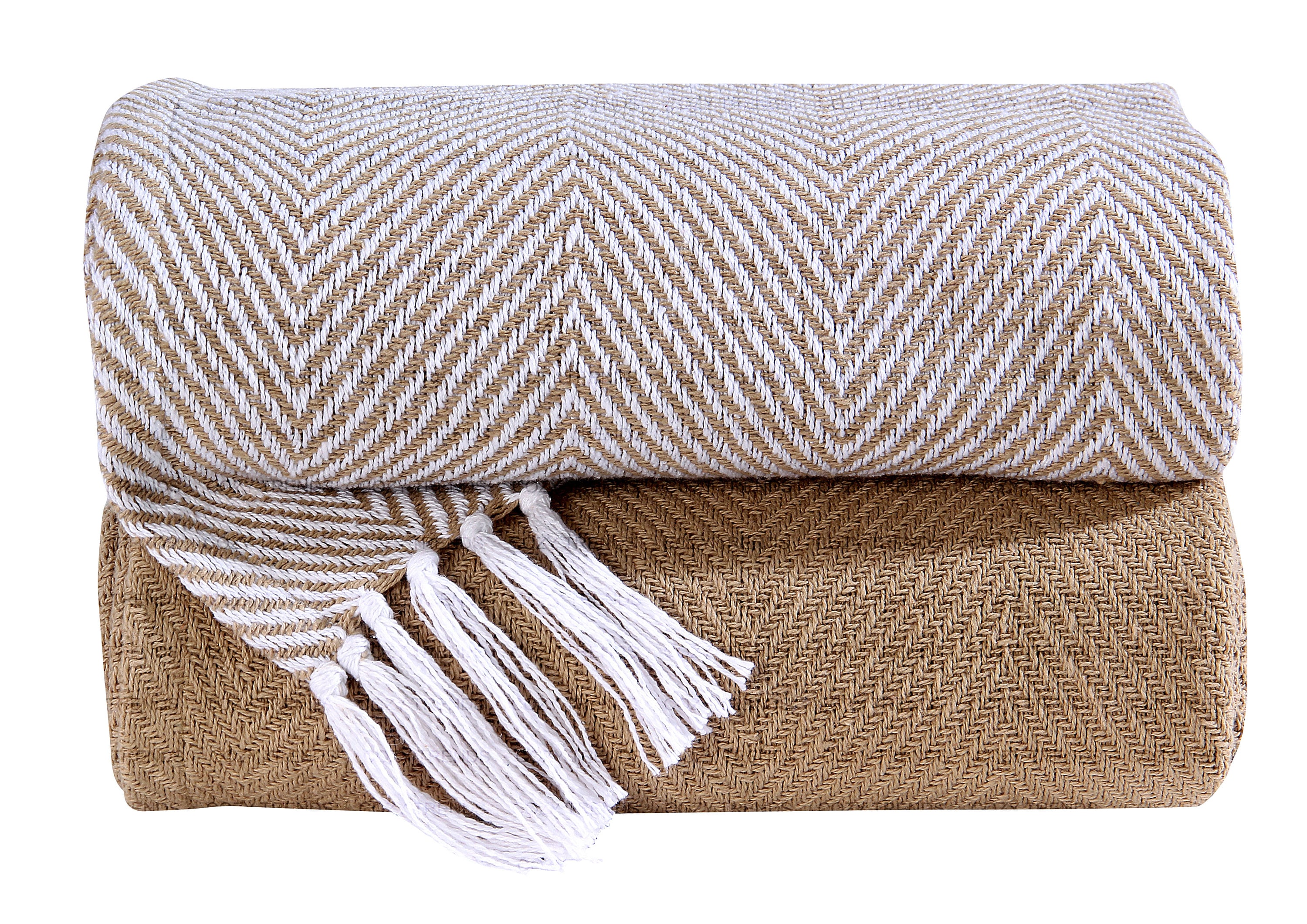 Hand Woven Throw Blankets Set of 2 Decorative Etsy