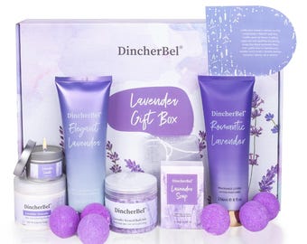 8pcs Lavender Self Care Gifts Set