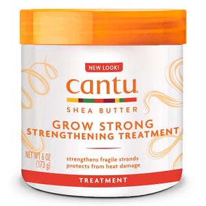 Cantu Grow Strong Strengthening Treatment 6 Oz & Extra Hold Edge Stay Gel 2.25 Oz image 2