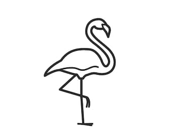 Flamingo Digital File - SVG, PNG, JPG - Cricut & Silhouette cutfile Clipart