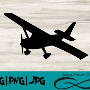 Cessna SVG, PNG, JPG, Airplane Svg, Digital File, Cricut & Silhouette, Plane Svg, Love Flying Svg, pilot Svg