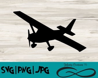 Cessna SVG, PNG, JPG, Airplane Svg, Digital File, Cricut & Silhouette, Plane Svg, Love Flying Svg, pilot Svg