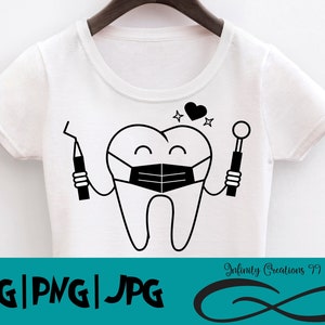 Dentysta SVG, Ząb SVG, Asystent stomatologiczny - SVG, PNG, - Cricut & Silhouette higienistka SVG, plik cyfrowy, Zęby SVG, Stomatologia SVG