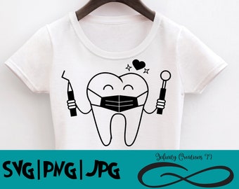 Dentist SVG, Tooth svg, Dental Assistant - SVG, PNG, - Cricut & Silhouette hygienist svg, digital file, Teeth svg, Dental svg