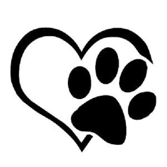 Download Dog Paw Heart Svg Png Jpg Cricut Silhouette Etsy SVG, PNG, EPS, DXF File