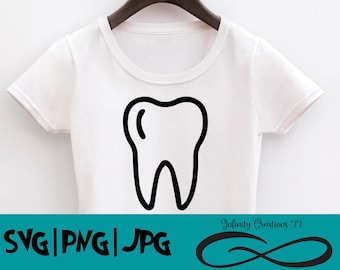 Tooth Dentist Dental Assistant - SVG, PNG, JPG - Cricut & Silhouette hygienist digital file