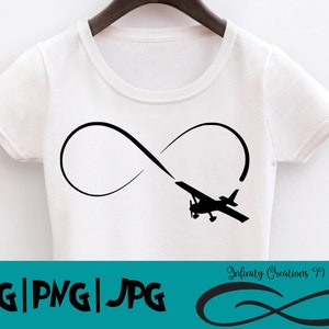 Digital File Cessna Infinity symbol SVG, PNG, JPG - Cricut & Silhouette flying pilot airplane plane