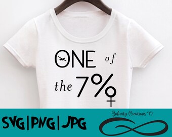Woman Pilot SVG, PNG, JPG, Digital File, One of the 7% Svg, women pilots Svg, Cricut, Silhouette, airplane Svg, plane, Woman Pilot gift svg