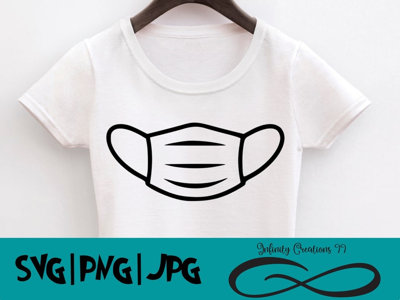 Download Face Mask digital file SVG PNG JPG Cricut & Silhouette | Etsy