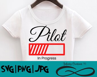Student Pilot SVG, Digital File, SVG, Png, Jpg, Cricut, Silhouette, Pilot SVG