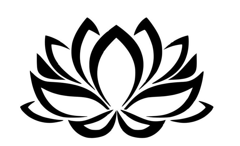Free Free 195 Lotus Flower Outline Svg SVG PNG EPS DXF File