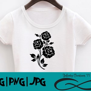 Digital File Rose Roses - SVG, PNG, JPG - Cricut & Silhouette flowers bouquet