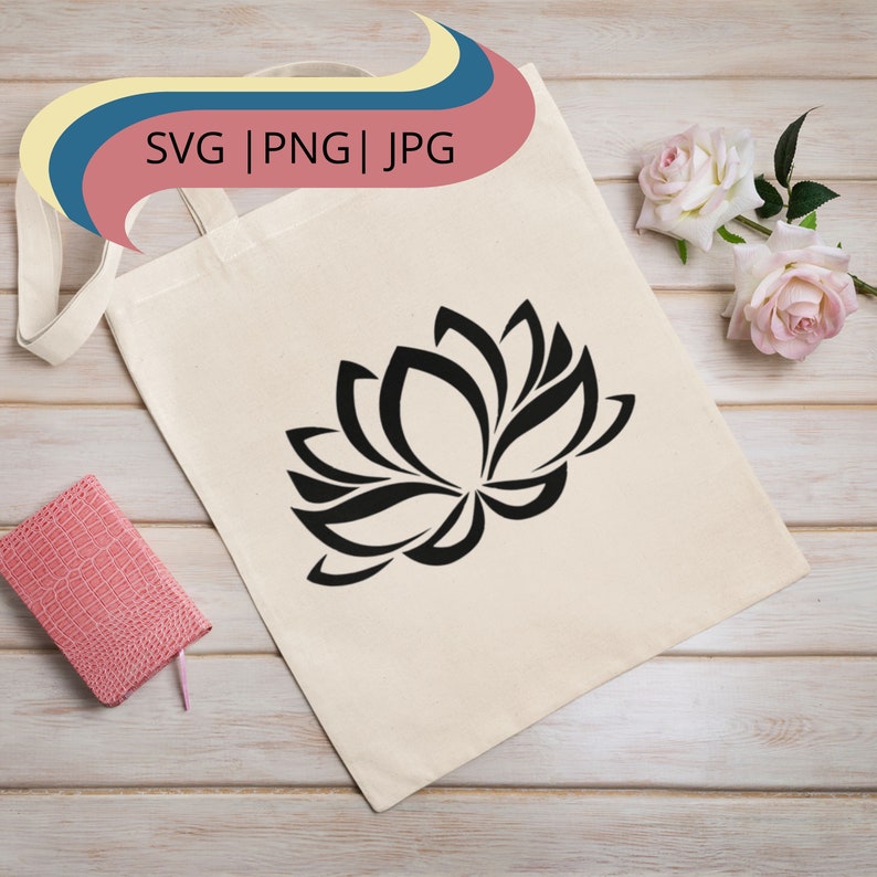 Download Digital File Lotus Flower SVG PNG JPG Cricut & | Etsy