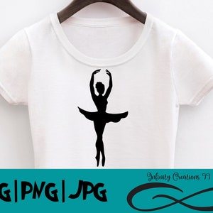 Ballerina SVG, PNG, JPG - Cricut & Silhouette digital file dance tutu