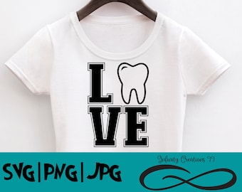 Kärlekstand svg, tandläkare SVG, tandsköterska SVG, SVG, Cricut, silhuett, tandhygienist svg, digital fil