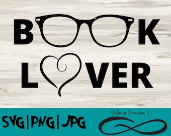 Book Lover SVG, PNG, JPG - Cricut & Silhouette Reading Svg, Book nerd svg, reader svg, reading svg, book svg