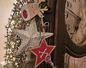 Christmas garland with reindeer from the jewelry label Drahtoria