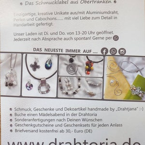 Coole Sommerkette für Männer mit Lavasteinperlen und Hämatit vom Schmucklabel DRAHTORIA Bild 4