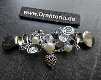 CLIP für Cardigan Bluse Jackenclip Schalklammer vom Schmucklabel DRAHTORIA