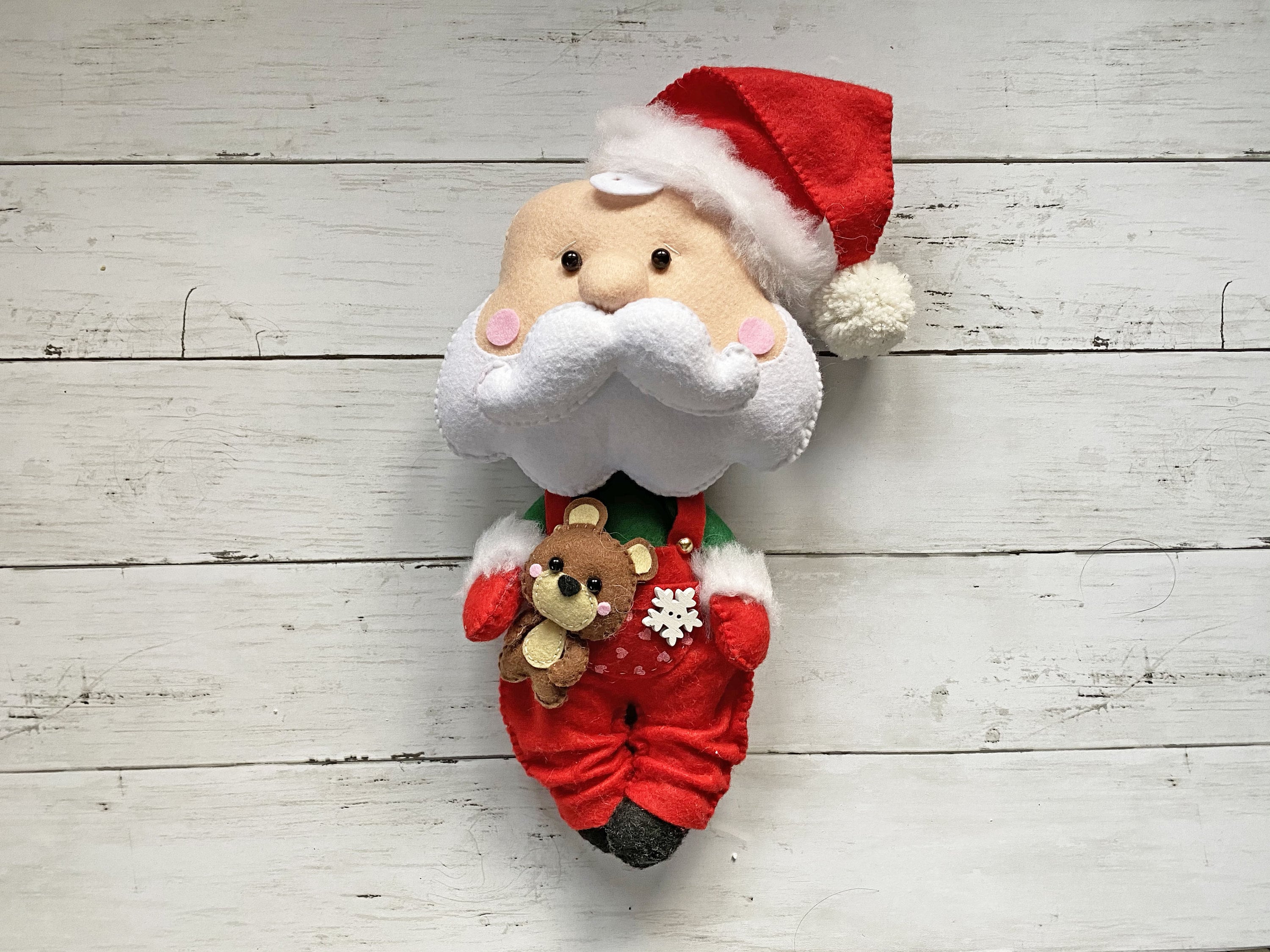 Filz Weihnachtsmann Weihnachtsschmuck handgefertigte | Etsy