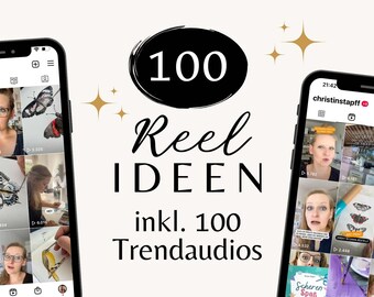 100x reel ideas including trend audio