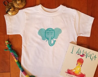 Ellie the Meditating Elephant Toddler and Children's T-Shirt