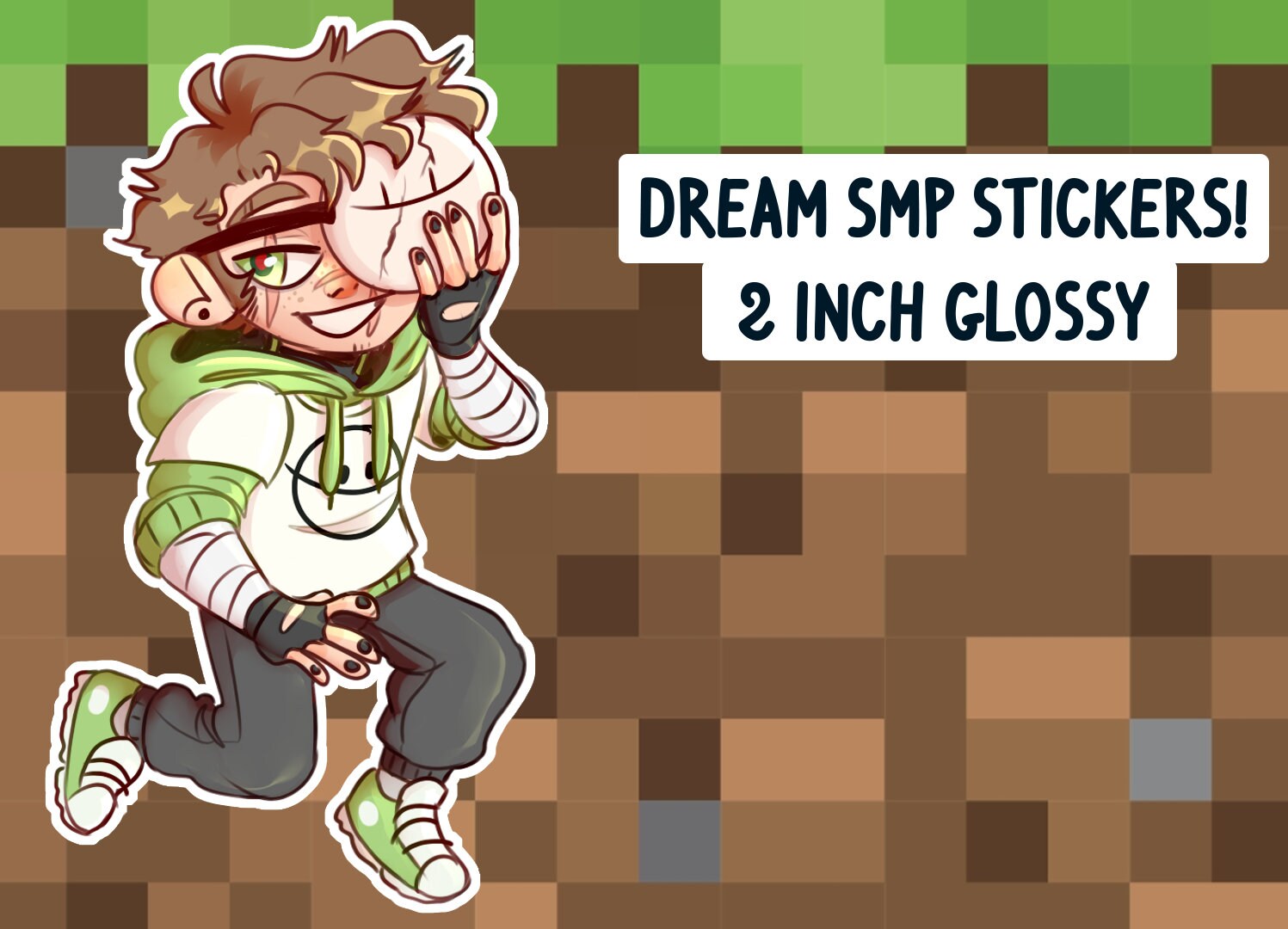 Dream SMP Sticker - Dream Smp Stickers Sticker Redbubble Quote Laptops ...