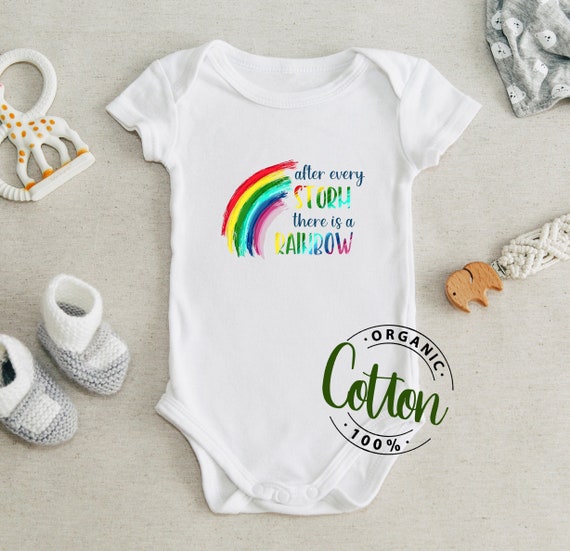 Rainbow Baby After Storm Rainbow One Piece Bodysuit Rainbow Baby One Piece Bodysuit IVF Baby Onesie Miracle Baby Rainbow Baby Gift