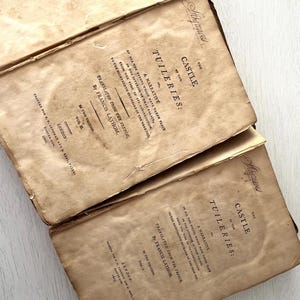 Muy raro 1803 Castillo de las Tullerías Lathom 2 vols PRIMERA EDICIÓN Época napoleónica Muy escaso