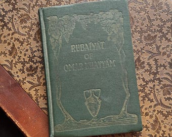 Edición de coleccionista de Omar Khayyam Rubaiyat de 1924 con ilustración en color de August Henkel