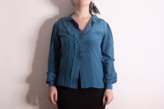 80s silk shirt