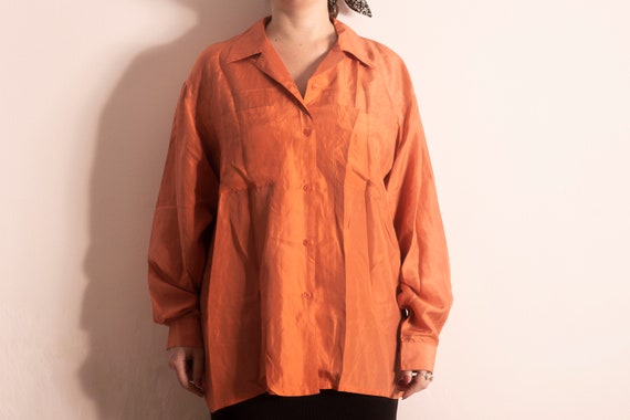 80s silk shirt