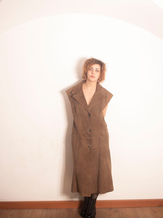 80s suede vest