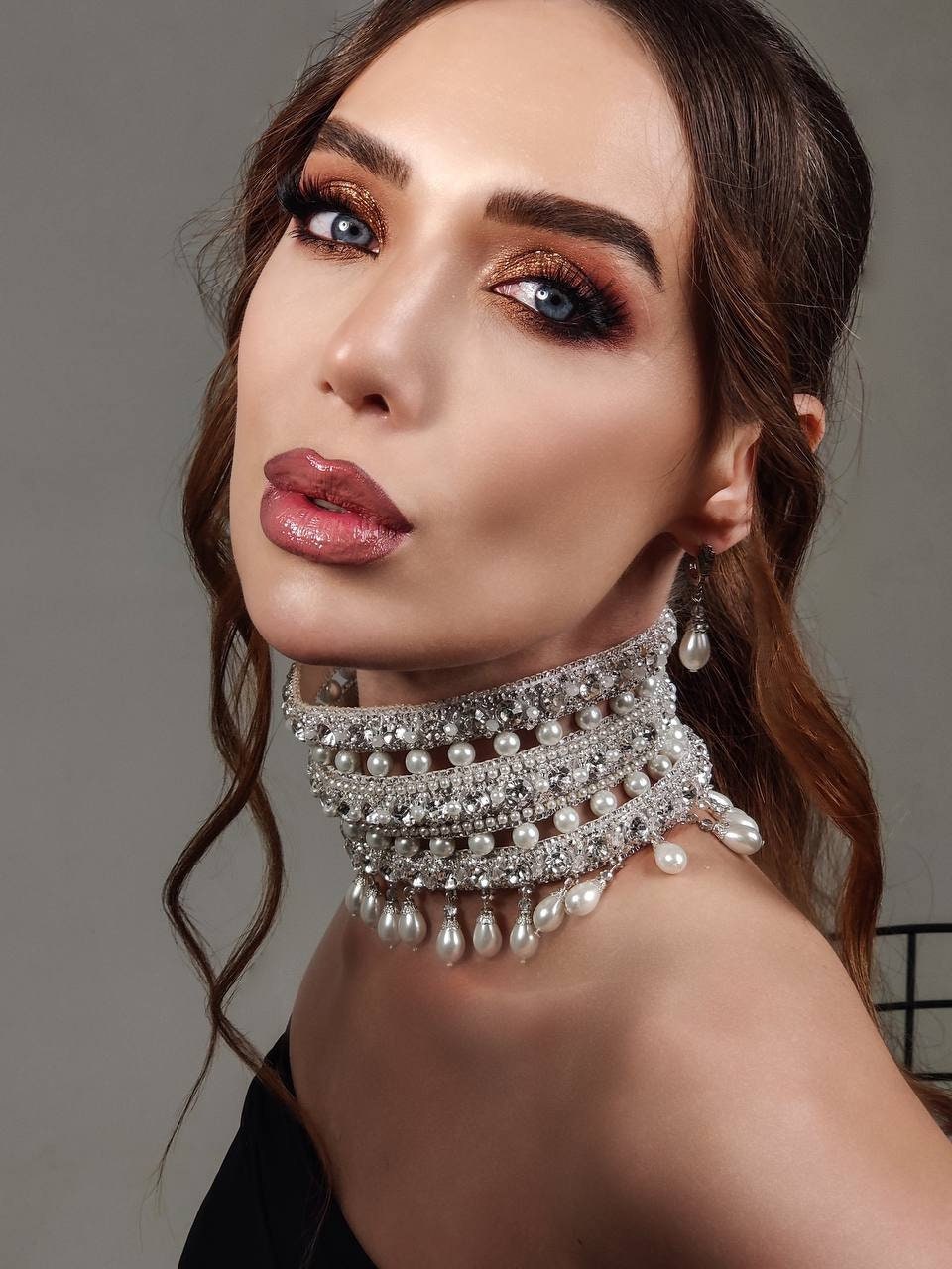 Gorgeous Beaded Luxury Necklace for Wedding,Prom Party,HN02