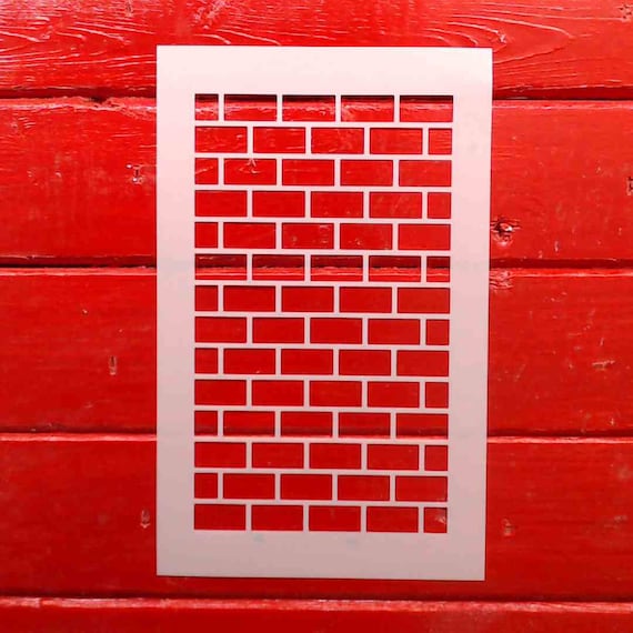 Brick Pattern Stencil Reusable Stencil Repeating Stencil Etsy