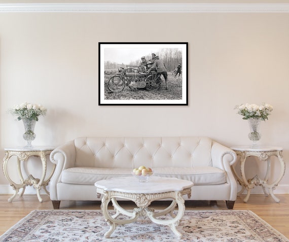 Harley Davidson Model 17 F/J Equipped With Springfield, C. 1917