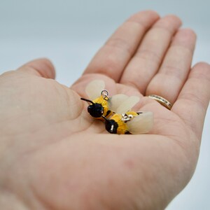 Bumblebee Earrings, bee jewelry, bee earrings, polymer clay earrings, birthday gift, bee art, handmade bee earrings, clay bee pendants