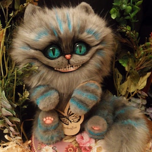 Art toy inspired by Cheshire Cat from movie &quot;Alice in Wonderland&quot;